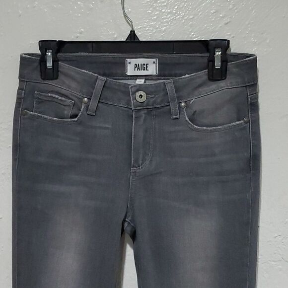 Paige Verdugo Ankle with Raw Ankles in Dark Grey Size 28 - Picture 3 of 16